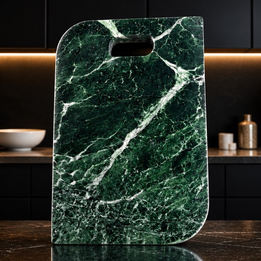 Emerald Vein green marble serving board Auckland