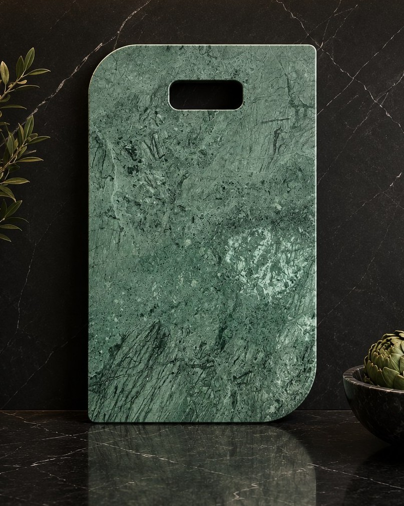 Forest Stone — India Green Marble serving board handcrafted Auckland New Zealand