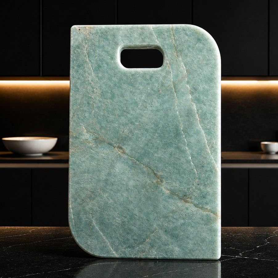 Teal Tide — teal marble serving board with gold veining handcrafted Auckland New Zealand
