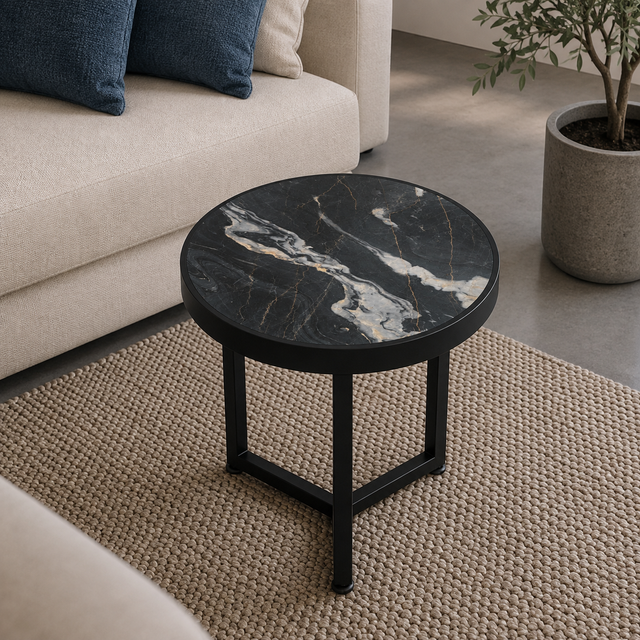 Dark Current — Laurent Black Marble coffee table Auckland New Zealand