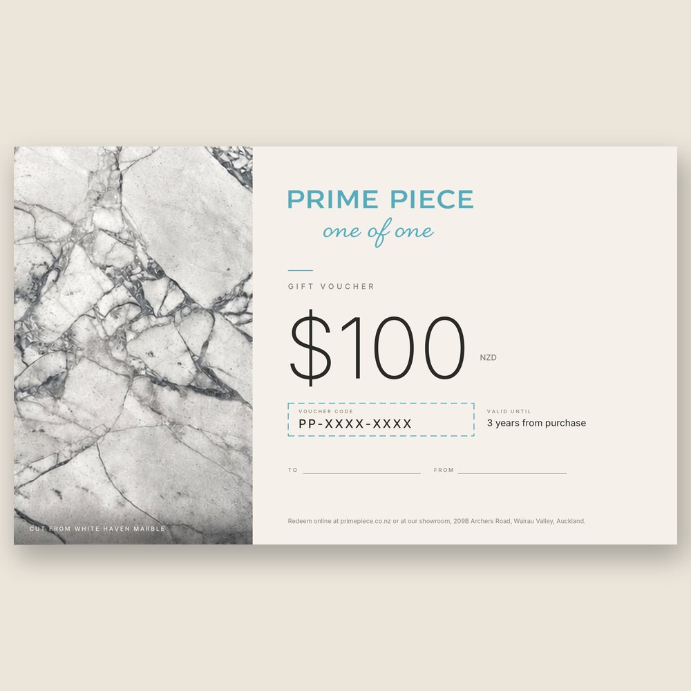 Prime Piece $100 gift voucher