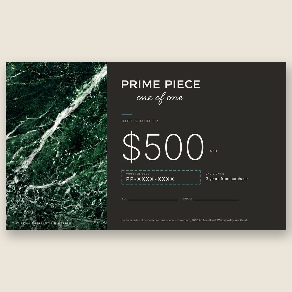 Prime Piece $500 gift voucher