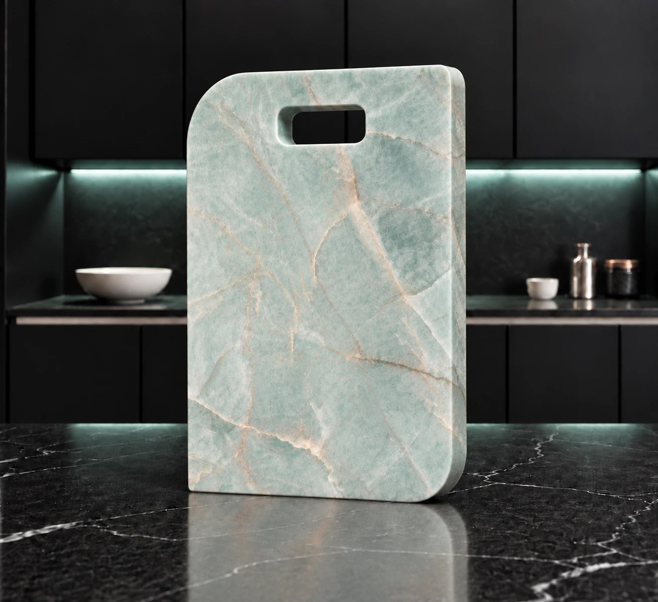 Teal Tide — teal marble entertaining platter handcrafted Auckland New Zealand