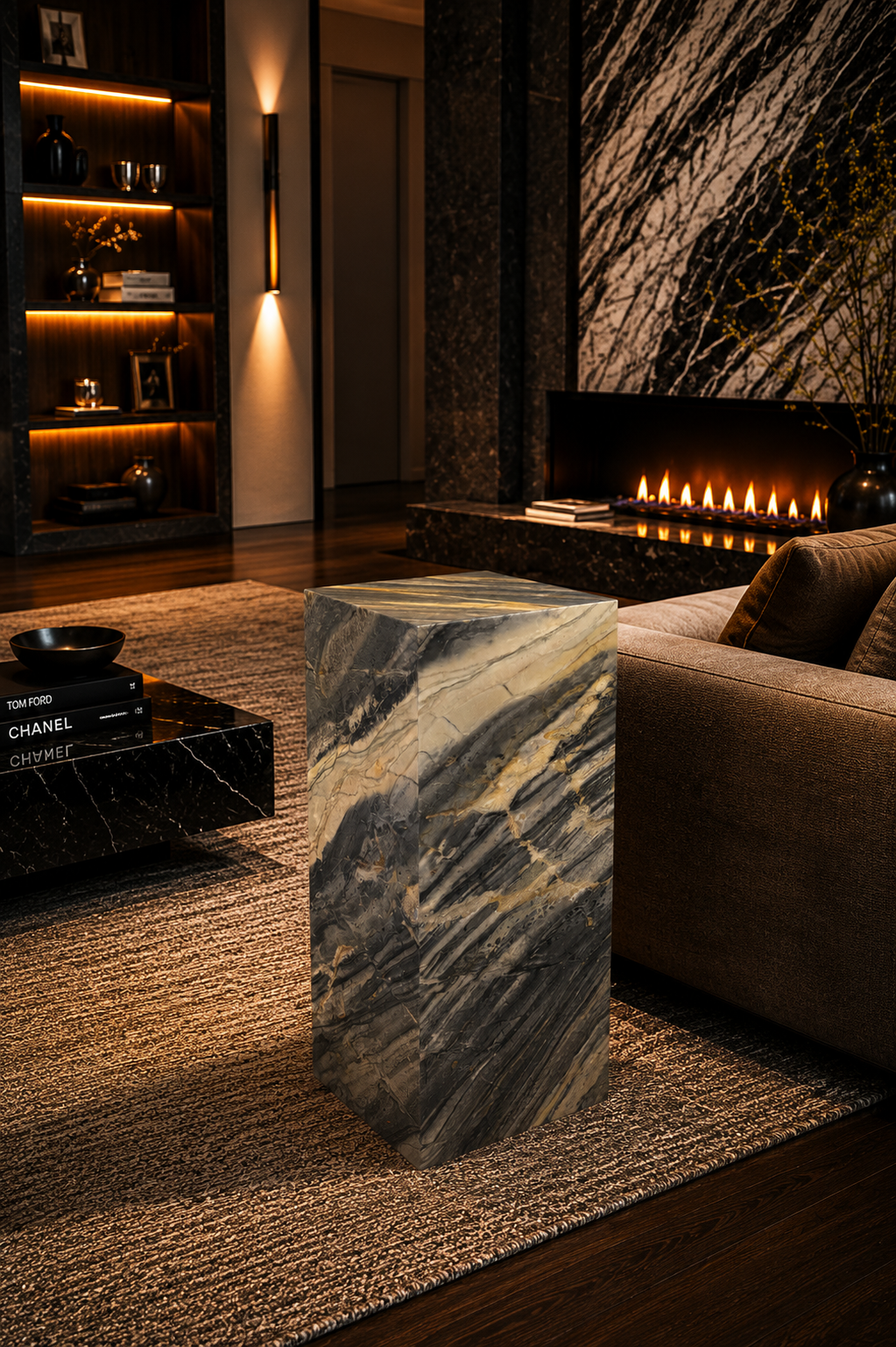 Navarro marble plinth Auckland