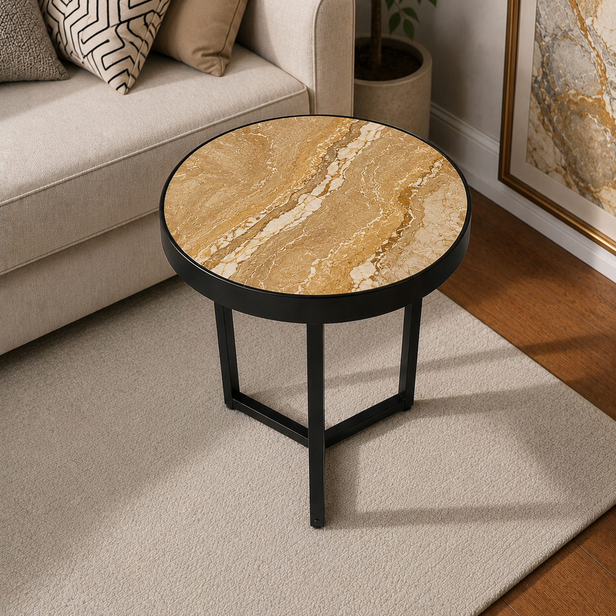 Golden Hour — Italian Travertine coffee table Auckland New Zealand