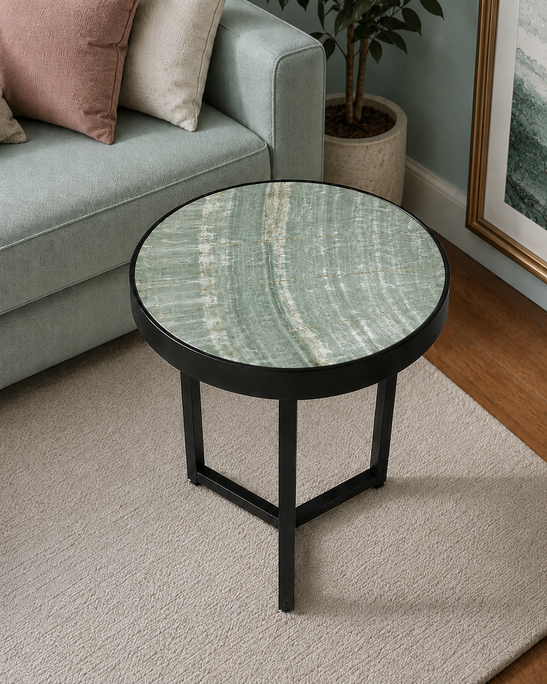 Sea Sage — Mystique Green Onyx coffee table Auckland New Zealand