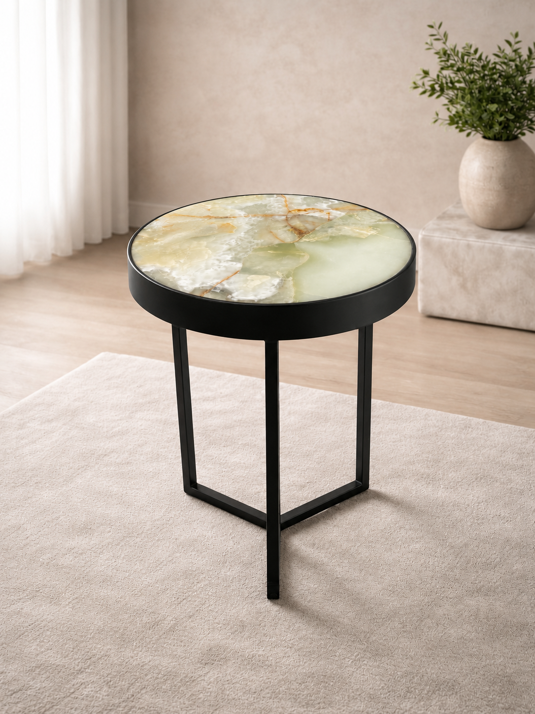Sea Glass — Green Onyx coffee table Auckland New Zealand