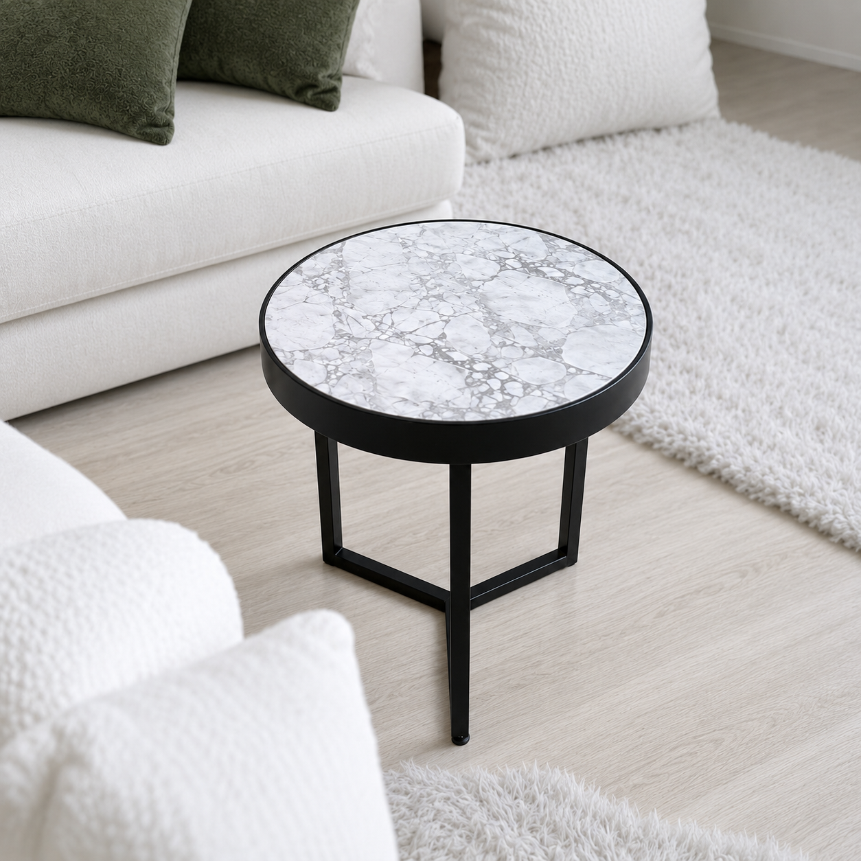 White Mist — Carrara Marble coffee table Auckland New Zealand