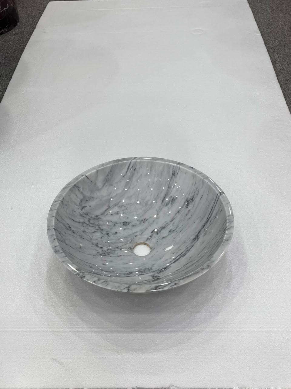 White Carrara Marble Vessel Basin