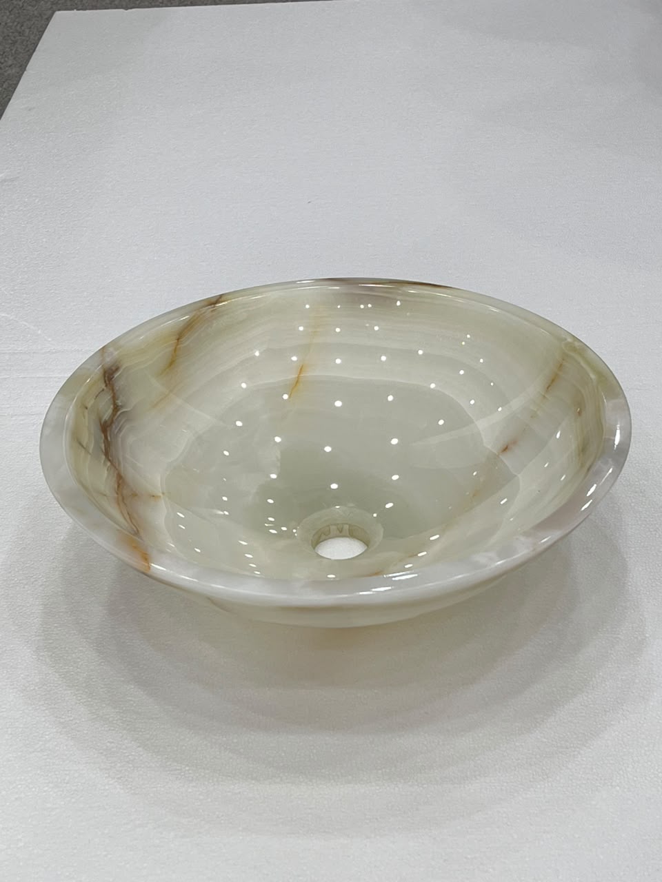 White Onyx Vessel Basin